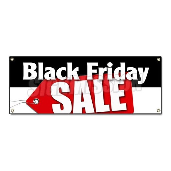 BLACK FRIDAY SALE BANNER SIGN special discounts save huge low prices slashed